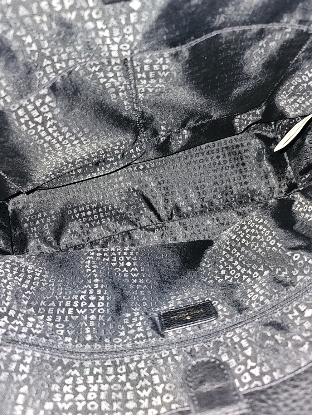 Kate Spade Black Pebbled Leather Bow Tote | Magnetic Snap | Dust Bag | EUC - Picture 10 of 11